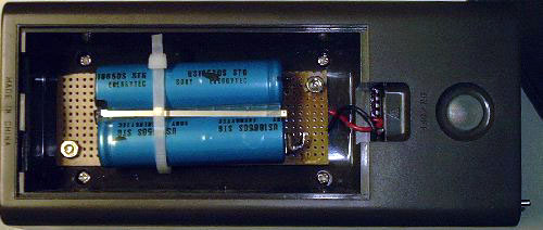 Batteries installed in unit